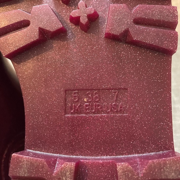 ASOS Chunky Chelsea Rain Boots in Purple Glitter - Picture 7 of 7